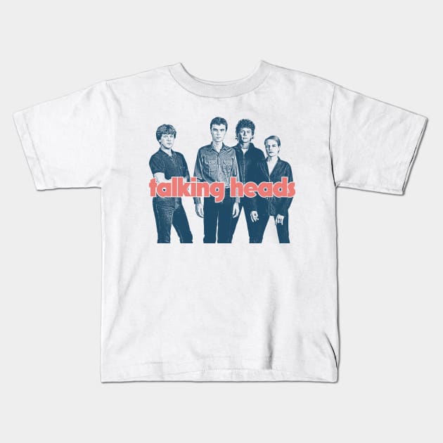 Talking Heads // Retro Style Fan Art Design Kids T-Shirt by DankFutura